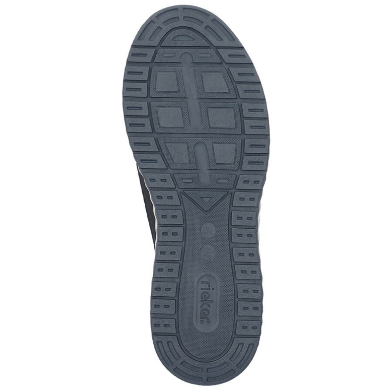 Chaussures à enfiler ajourées confortables pour hommes, bleu marine, Rieker B0655-14 1 Chaussures à enfiler ajourées confortables pour hommes, bleu marine, Rieker B0655-14 1