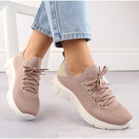Chaussures de sport roses pour femmes Potocki BK01303 2 Chaussures de sport roses pour femmes Potocki BK01303 2