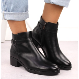 Bottes isolées à talons hauts pour femmes, noires Potocki 12280 le noir 6