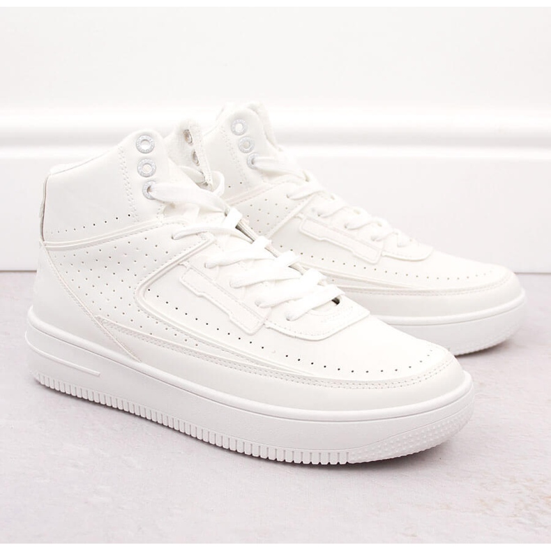 Chaussures de sport isolées à hauteur de cheville pour homme, blanches Big Star OO174553 1