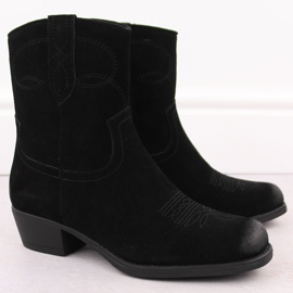 Santiags femme en cuir, noir Sergio Leone BT284-S 2