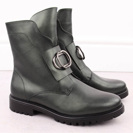 Bottes isolées pour femmes avec décoration, vert Potocki 12441 2