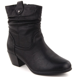 Bottes noires confortables pour femmes Unisoft 7987 le noir 1