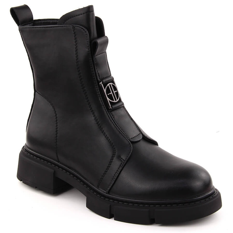 Bottines en cuir noir pour femme Filippo DBT6524 1