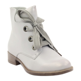 Bottes Sergio Leone 300 argent métallisé gris 1