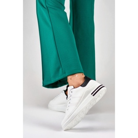 Baskets à plateforme pour femmes, blanc 85-710W/B blanche 2 Baskets à plateforme pour femmes, blanc 85-710W/B blanche 2