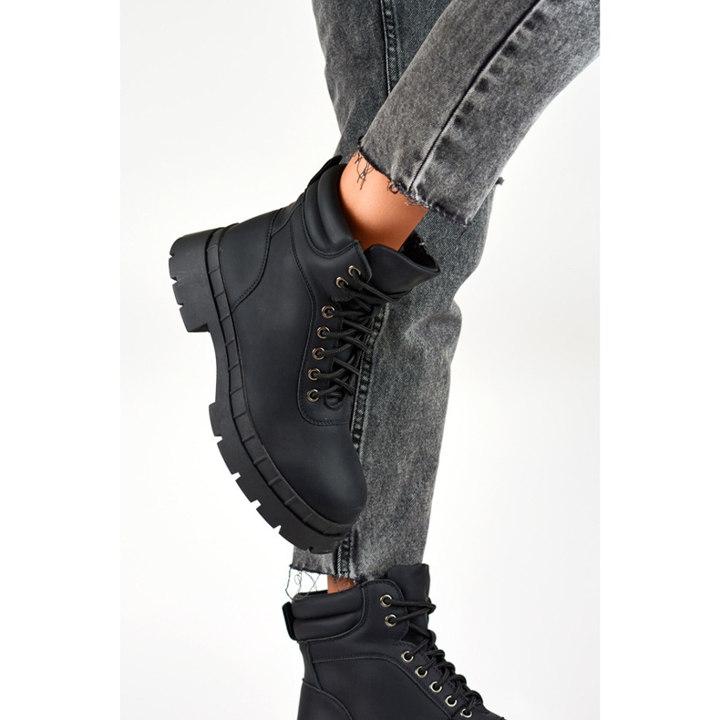 Bottes femme, légèrement isolées, noires 8538A-B le noir 1