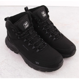 Chaussures de trekking imperméables pour hommes, noires, Vanhorn 99302 le noir 2