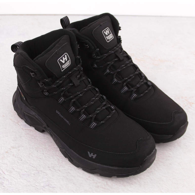 Chaussures de trekking imperméables pour hommes, noires, Vanhorn 99302 le noir 2