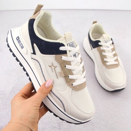 Chaussures de sport plateforme crème Big Star NN274A092 beige 1 Chaussures de sport plateforme crème Big Star NN274A092 beige 1