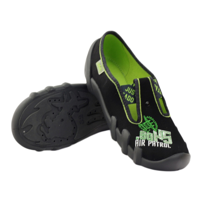 Befado chaussures pour enfants 290y162 vert le noir 3