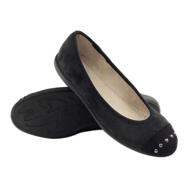 Befado chaussures pour femmes ballerines pantoufles 309q015 le noir 3 Befado chaussures pour femmes ballerines pantoufles 309q015 le noir 3