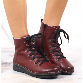 Bottes isolées confortables Rieker W RKR559 rouge 21