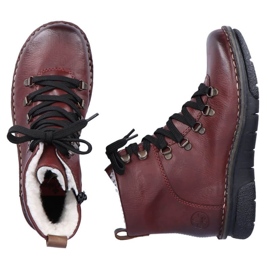 Bottes isolées confortables Rieker W RKR559 rouge 29