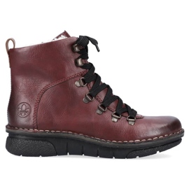 Bottes isolées confortables Rieker W RKR559 rouge 30