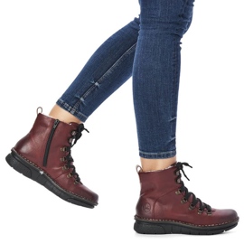 Bottes isolées confortables Rieker W RKR559 rouge 31