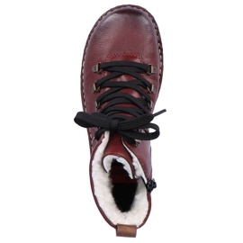 Bottes isolées confortables Rieker W RKR559 rouge 32