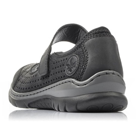 Chaussures ajourées confortables Rieker W RKR575 noir le noir 18
