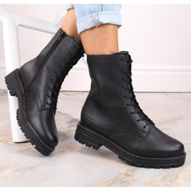 Rieker Bottes en cuir isolées confortables Remonte W RKR622 noir le noir 9