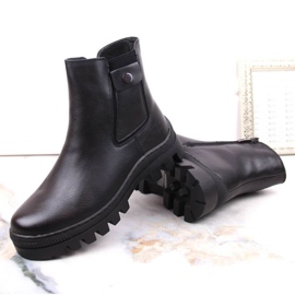 Bottines isolées Potocki W WOL186 avec poche, noir le noir 12