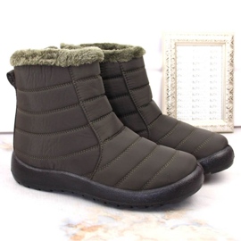 Potocki W WOL198A bottes de neige plates isolées vertes 9