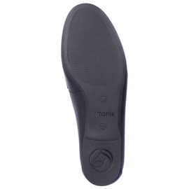 Rieker Chaussures en cuir confortables avec chaîne Remonte W RKR645, noir le noir 33