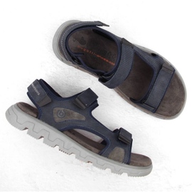 Sandales Velcro confortables Bugatti M INT1999 bleu marine 7