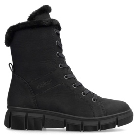 Bottes Rieker RKR743 avec fourrure le noir 19