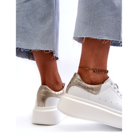 S.Barski Baskets en cuir pour femmes sur la plate-forme blanche D&A LR568 3 S.Barski Baskets en cuir pour femmes sur la plate-forme blanche D&A LR568 3