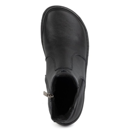 Olivier Bottines Chelsea femme pieds nus avec fermeture éclair, isolées 1263, noires 1