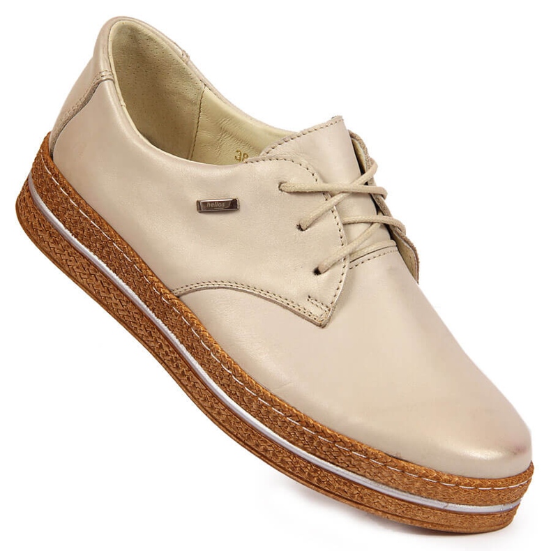 Chaussures femme cuir beige perle Helios 380 1 Chaussures femme cuir beige perle Helios 380 1