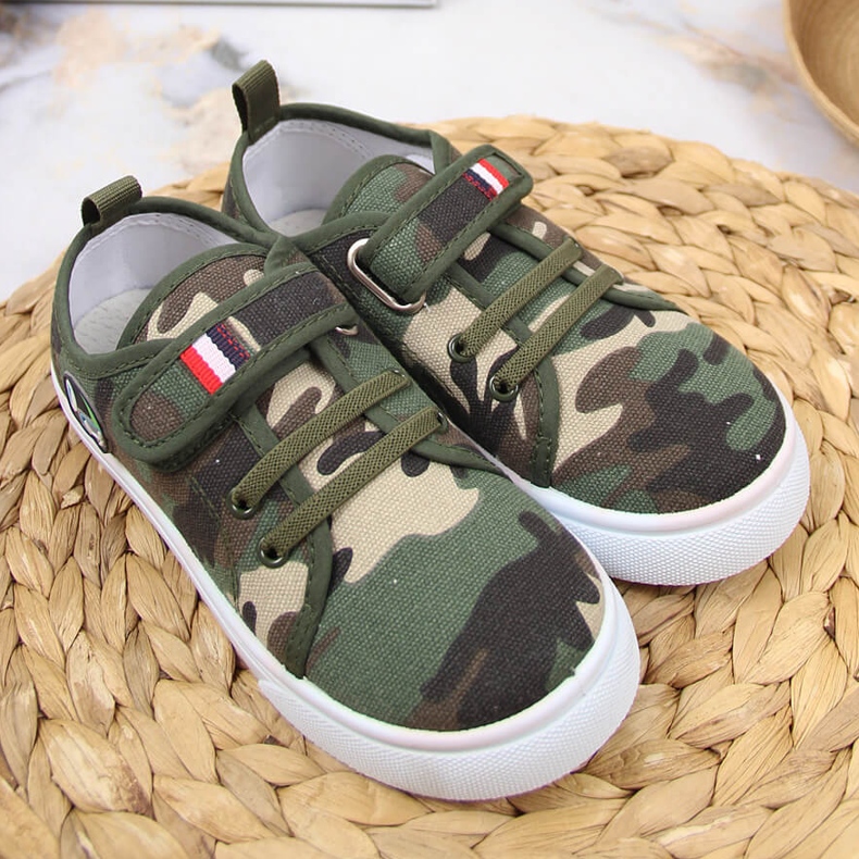 Baskets enfant Atletico fermeture scratch fermeture scratch vert 2