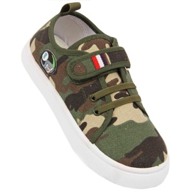 Baskets enfant Atletico fermeture scratch fermeture scratch vert 5