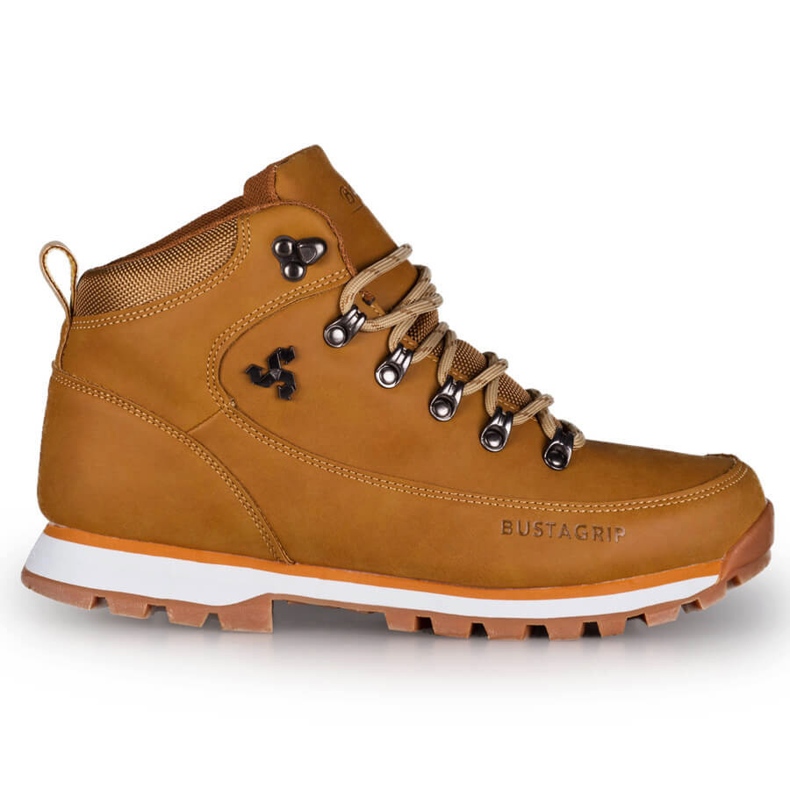 Chaussures trekking homme cuir jaune Outback Bustagrip 1