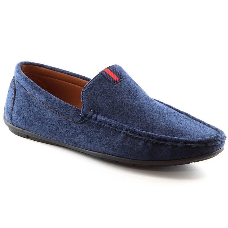 Mocassins hommes chaussures à enfiler en daim bleu marine McKeylor 2260 2