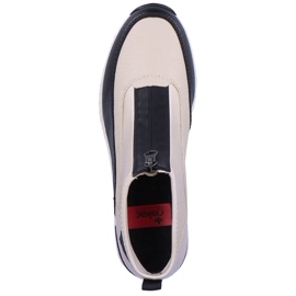 Baskets bottines femme beige Rieker N6352-60 2