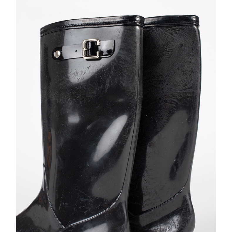 Shelvt Galoshes de femmes verni noires le noir 1 Shelvt Galoshes de femmes verni noires le noir 1