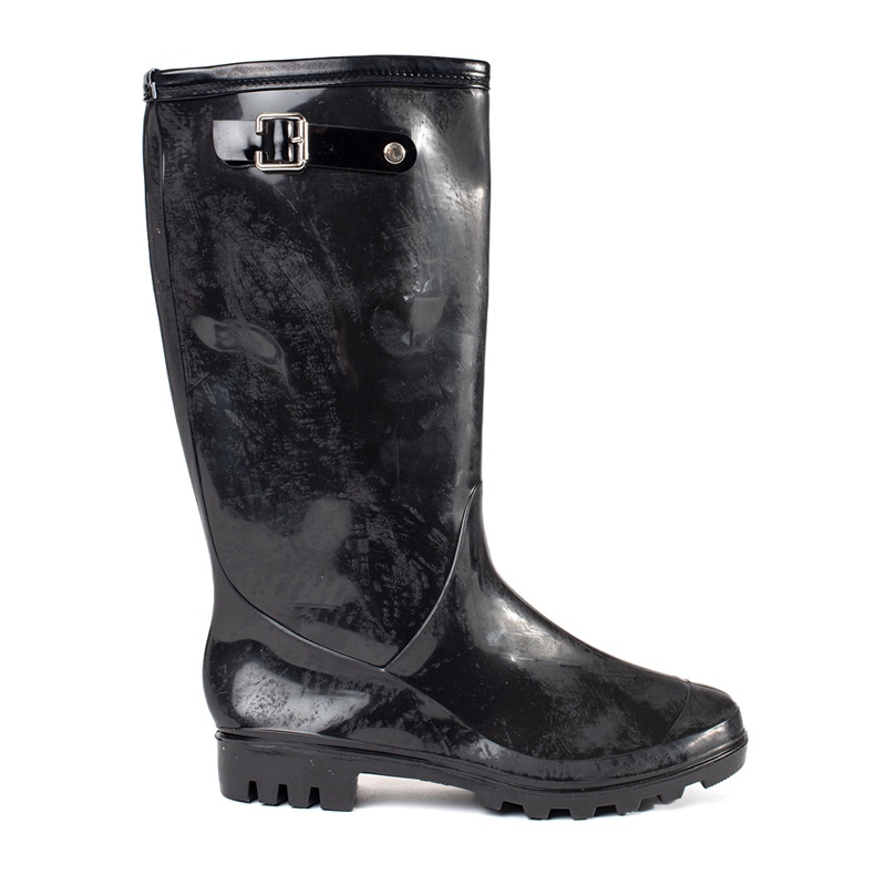 Shelvt Galoshes de femmes verni noires 2