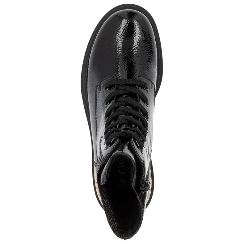 Bottines noires isolées confortables pour femmes Rieker 72607-00 2