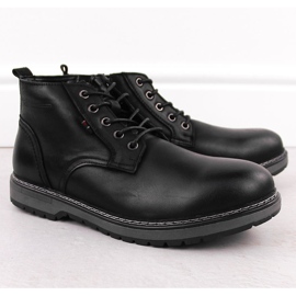Bottes en cuir isolées pour hommes, noires, T.Sokolski Z24-433 1