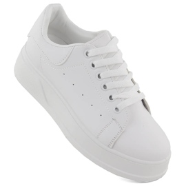 Chaussures de sport plateforme blanches pour femmes Sabatina 0974 1