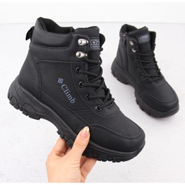 Chaussures de trekking hautes isolées, noires NEWS 7921 le noir 1