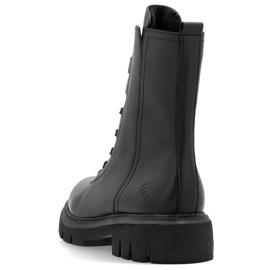 Bottes de travail isolées en cuir pour femme, noir Remonte D1W76-00 le noir 3