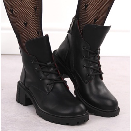 Bottines femme en cuir noir Filippo DBT6491 le noir 6