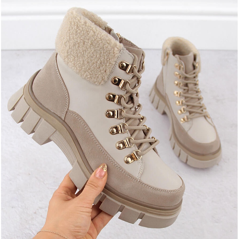 Bottines femme en cuir beige Filippo DBT6471 1 Bottines femme en cuir beige Filippo DBT6471 1