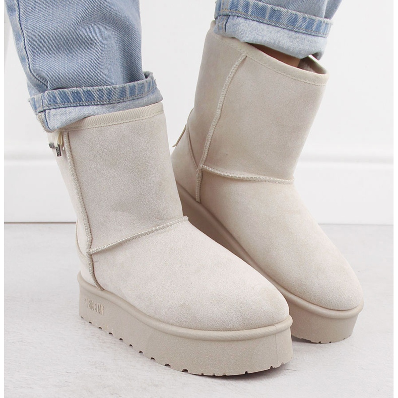 Bottes de neige imperméables femme mukluk beige Big Star OO274897 1