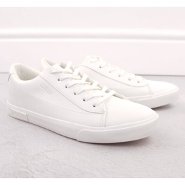 Baskets pour hommes en cuir écologique, blanc Big Star NN174250 blanche 1 Baskets pour hommes en cuir écologique, blanc Big Star NN174250 blanche 1