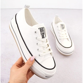 Baskets plateforme blanches femme Big Star NN274205 1