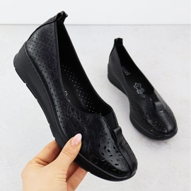 Chaussures pour femmes Slip-On OpenWork Black Jezzi RMR1840-13 le noir 1