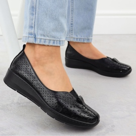 Chaussures pour femmes Slip-On OpenWork Black Jezzi RMR1840-13 le noir 5